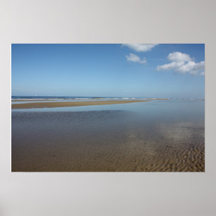 Stranden i Egmond aan Zee, Nederländerna Poster