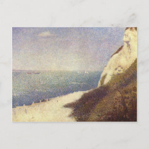 stranden i Honfleur av Georges Seurat Vykort