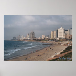 Stranden i Tel Aviv Poster