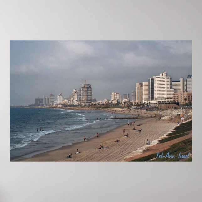 Stranden i Tel Aviv Poster (Framsidan)