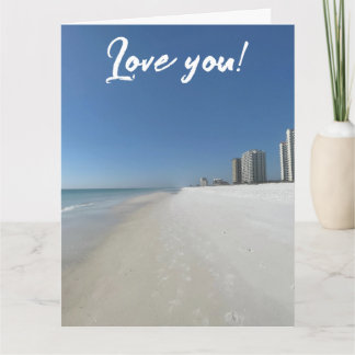 stranden kärlek kort