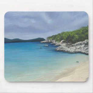 Stranden med stormen fördunklar Mousepad Musmatta