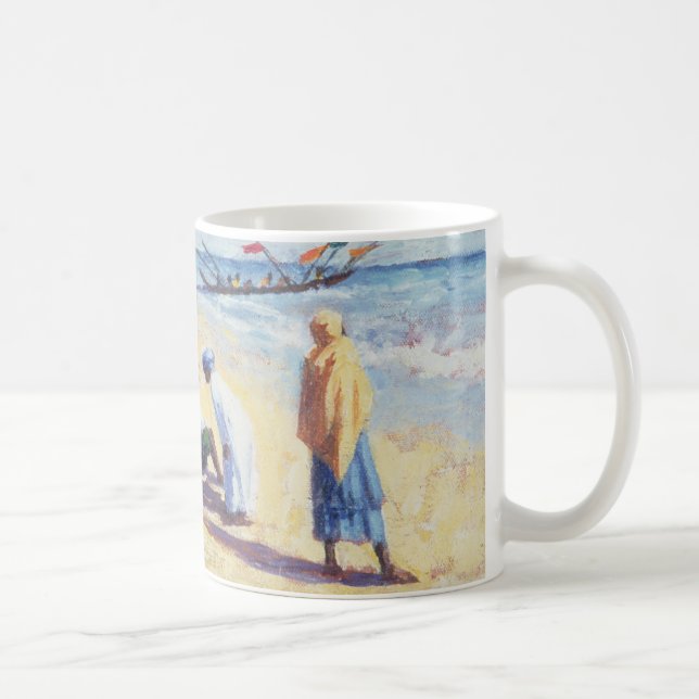 Stranden på Abene Senegal 1997 Kaffemugg (Höger)