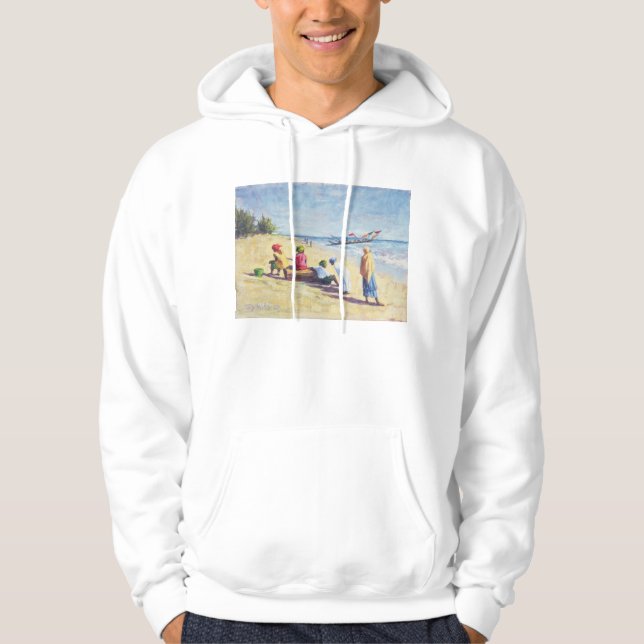 Stranden på Abene Senegal 1997 Sweatshirt Med Luva (Framsida)