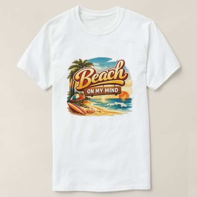 STRANDEN PÅ MIN HJÄRNA T SHIRT (Design framsida)