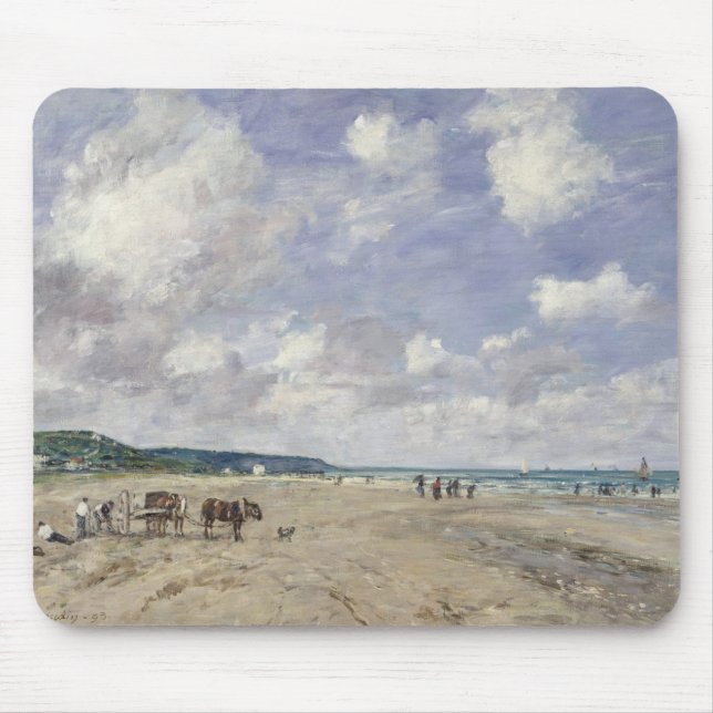 Stranden på Tourgeville, 1893 Musmatta (Framsidan)