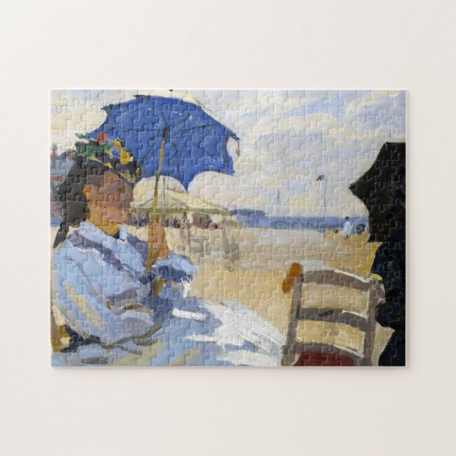 Stranden på Trouville Claude Monet Pussel (Horisontell)