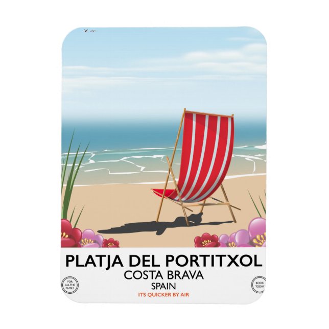 Stranden Platja del Portitxol, Costa Brava, Spanie Magnet (Vertikal)