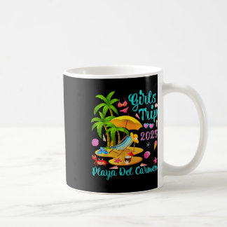 Stranden Playa Del Carmen Mexiko Sommar Tjejresa 2 Kaffemugg