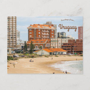 Stranden Punta del Este Uruguay Vykort