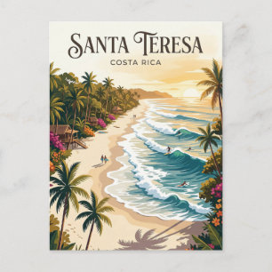 Stranden Santa Teresa Costa Rica Vykort