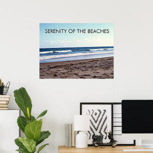 Stranden Serenitet Kustscen Poster