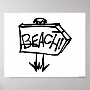 Stranden undertecknar poster