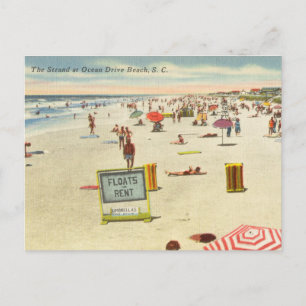 Stranden vid Ocean Drive Beach, South Carolina Vykort