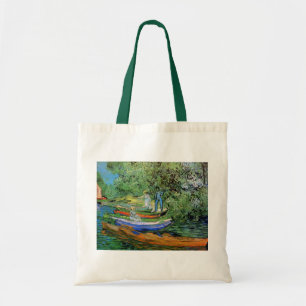 Stranden vid Oise i Auvers av Vincent van Gogh Tygkasse