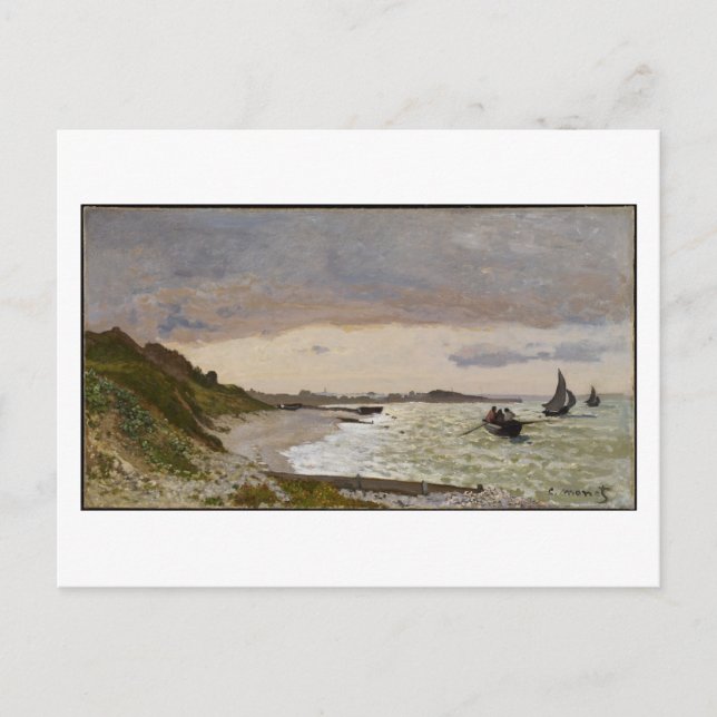 Stranden vid Sainte-Adresse, 1864 Vykort (Framsida)