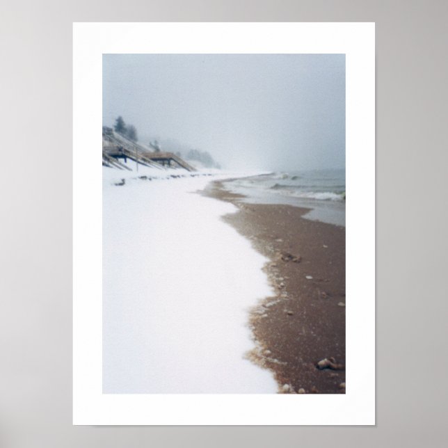 Stranden vintertid poster (Framsidan)
