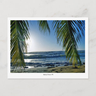 , stranden vykort