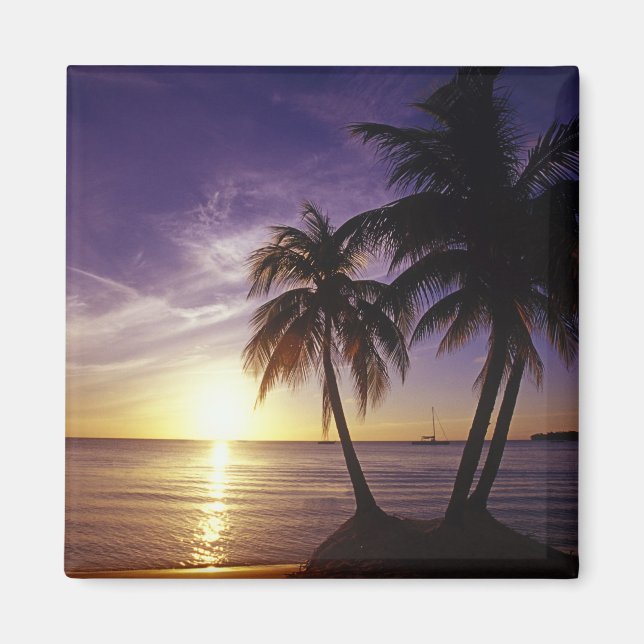 Stränder vid Negril, Jamaica 3 Magnet (Framsidan)