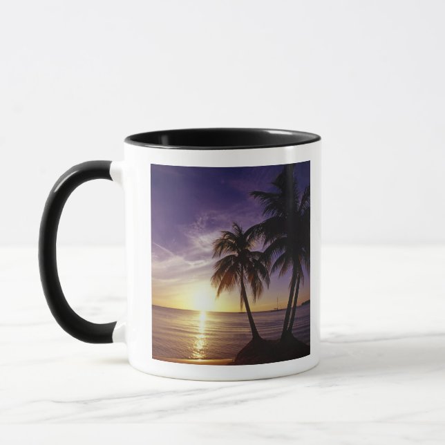 Stränder vid Negril, Jamaica 3 Mugg (Vänster)