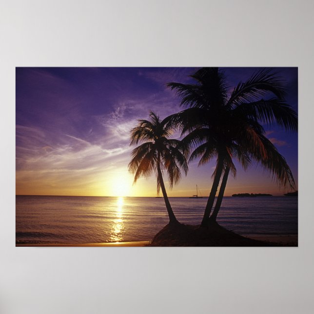 Stränder vid Negril, Jamaica 3 Poster (Framsidan)