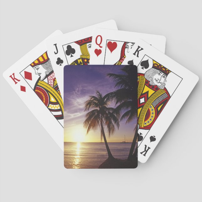 Stränder vid Negril, Jamaica 3 Spel Kort (Baksidan)