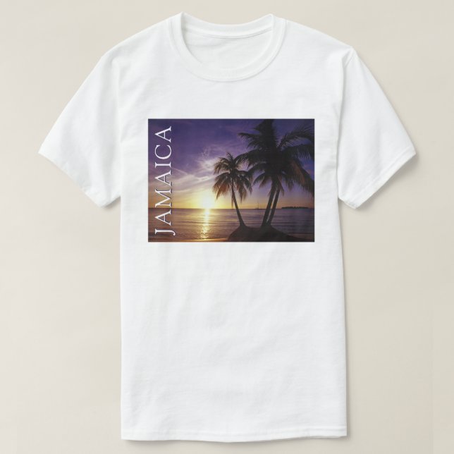 Stränder vid Negril Jamaica T Shirt (Design framsida)