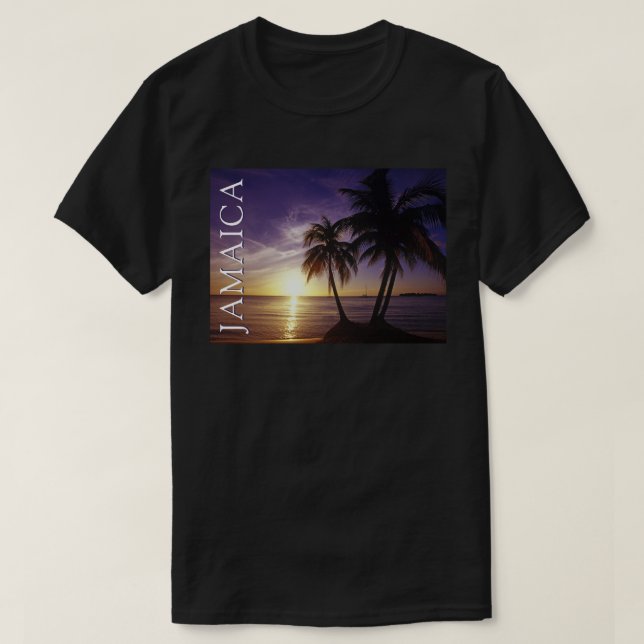 Stränder vid Negril Jamaica T Shirt (Design framsida)