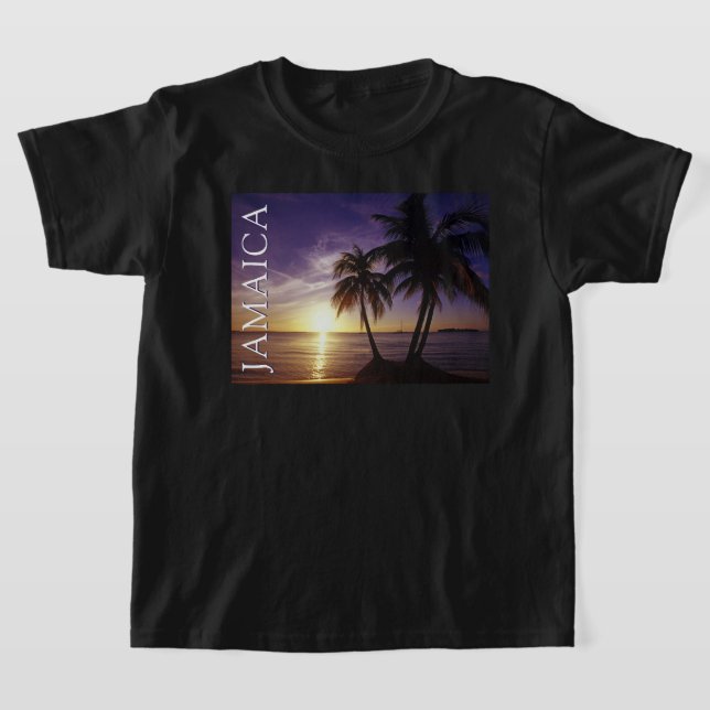 Stränder vid Negril Jamaica T Shirt (Laydown)