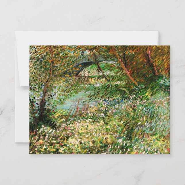 Stränder vid Seine, Pont de Clichy av Vincent van  (Framsida)