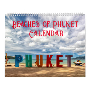 stränderna Phuket, Thailand Kalender