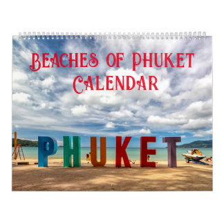 stränderna Phuket, Thailand Kalender