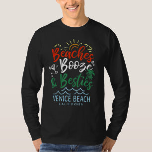stränderna Sprit och Besties Venedig Beach Summer T Shirt