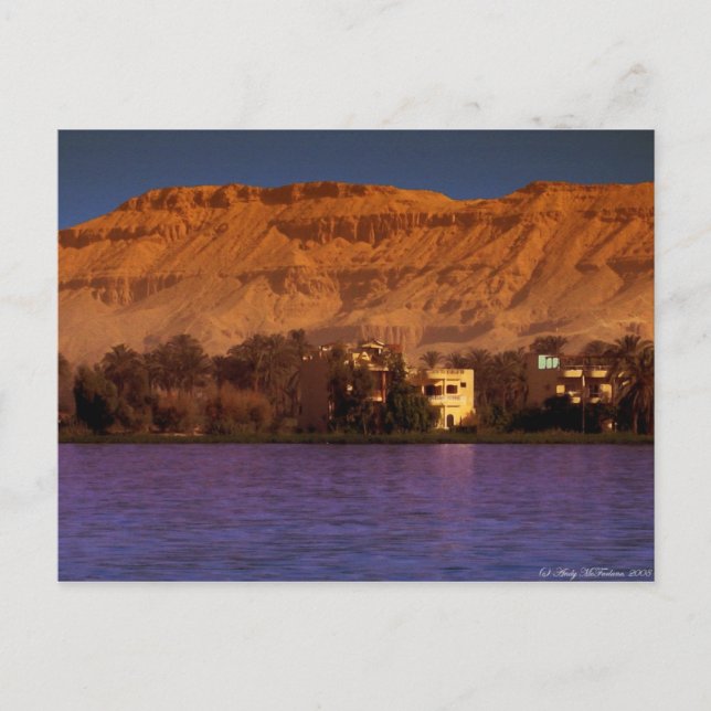 Stränderna vid Nilen Vykort (Framsida)