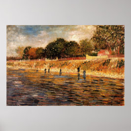 Stränderna vid Seine av Vincent van Gogh Poster