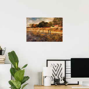 Stränderna vid Seine av Vincent van Gogh Poster