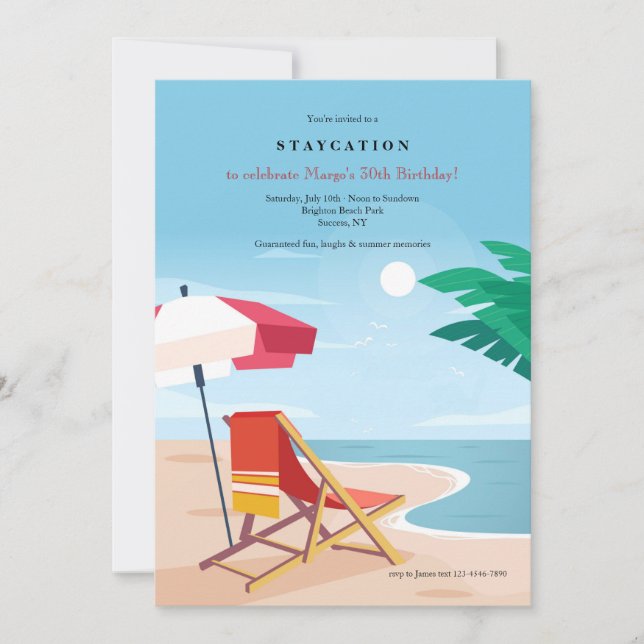 Strandfest Inbjudningar (Framsida)