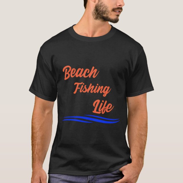 Strandfiske Liv T Shirt (Framsida)