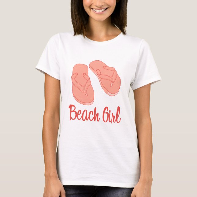 StrandflickaT-tröja Tee Shirt (Framsida)