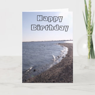 Strandfödelsedagkort Kort