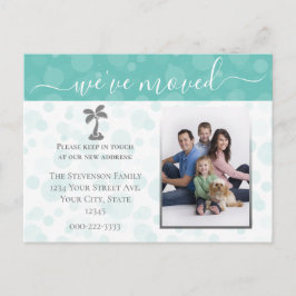 Strandfoto Flyttningskungörelse Ändring av adress Meddelande Vykort