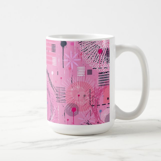 Strandgodis Sundae Abstrakt Konst  Kaffemugg (Höger)