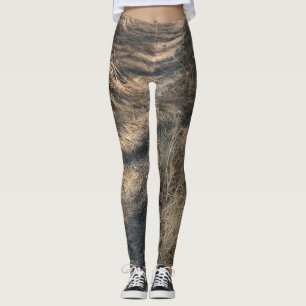 Strandgräs - landskap damasker leggings