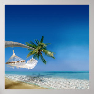 Strandhängmatta Poster