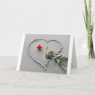 Strandhjärtavalentin kort för dag
