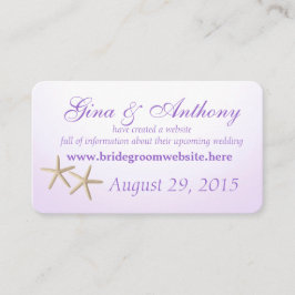 Strandhortensia Lila Informationskort Tilläggskort