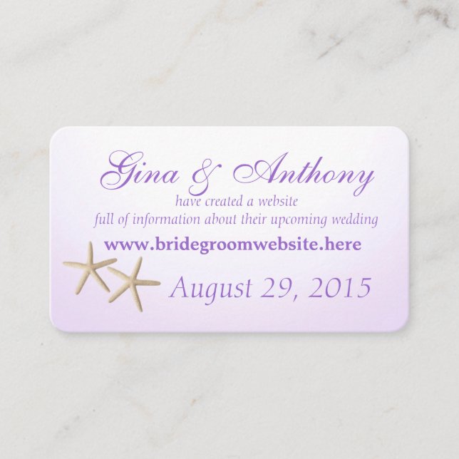 Strandhortensia Lila Informationskort Tilläggskort (Framsida)