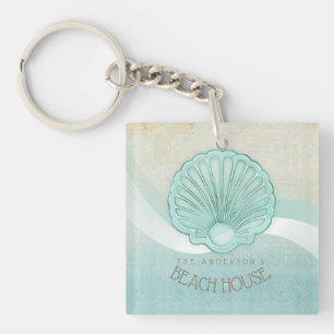 Strandhus Clam Shell Aqua Blå ID623