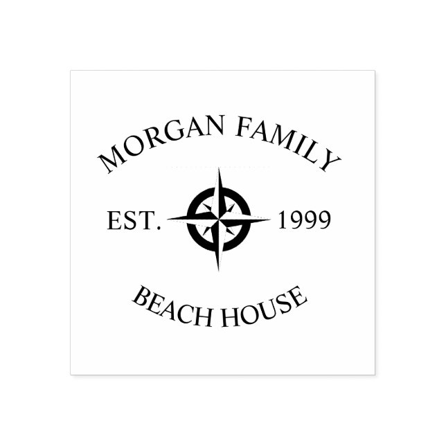 Strandhus i Nautisk kompressor Stämpel (Tryck)