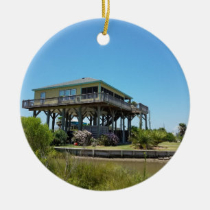 strandhus julgransprydnad keramik